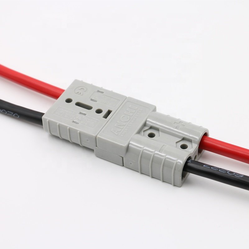 50A 6/8/10 AWG Wire Connectors with Cover+Handle Battery Quick Connect Disconnect Power Connectors Harness Plug Kit