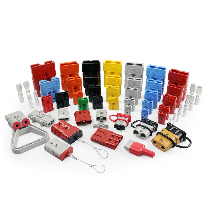 50A 6/8/10 AWG Wire Connectors with Cover+Handle Battery Quick Connect Disconnect Power Connectors Harness Plug Kit