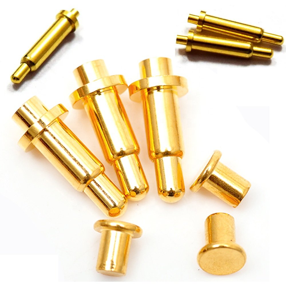 Factory supply 1mm 4 Pin 5.5mm gold plate Connector magnetic spring loaded pogo pin for smart watch