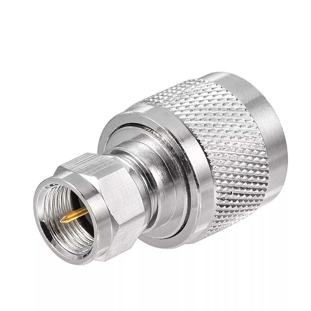 F to PL-259 UHF Male RF Coaxial Adapter Connector for Amateur Radio TV Antenna Wireless LAN Devices