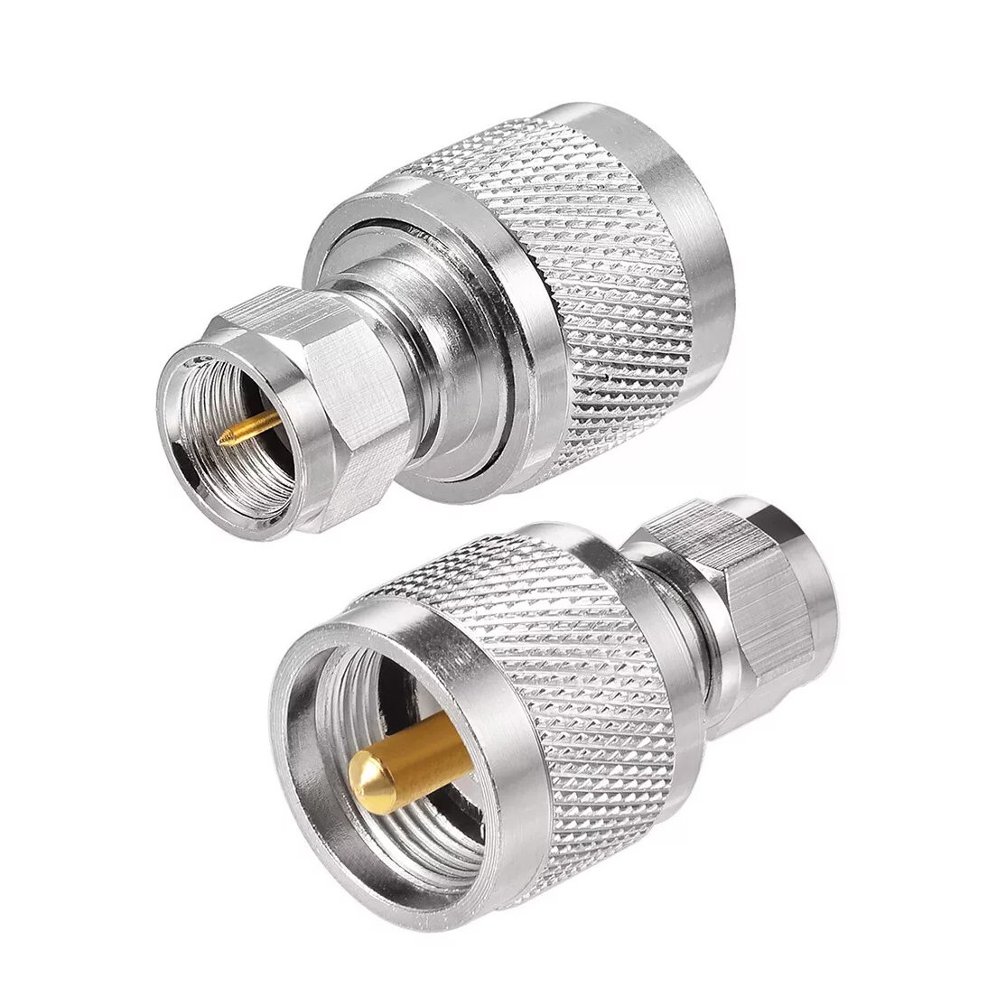 F to PL-259 UHF Male RF Coaxial Adapter Connector for Amateur Radio TV Antenna Wireless LAN Devices