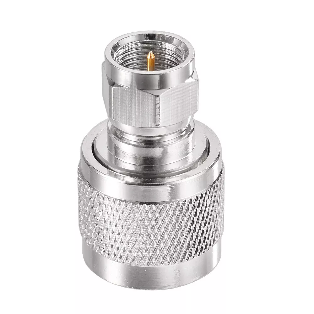 F to PL-259 UHF Male RF Coaxial Adapter Connector for Amateur Radio TV Antenna Wireless LAN Devices