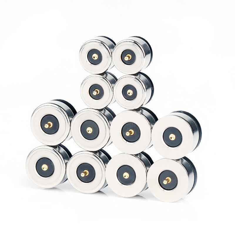 Direct magnetic suction connector circular 2PIN high current DC magnetic charging head suction magnetic connector socket
