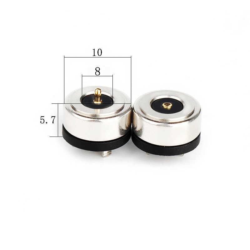 Direct magnetic suction connector circular 2PIN high current DC magnetic charging head suction magnetic connector socket