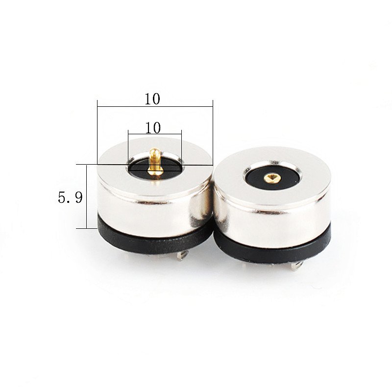 Direct magnetic suction connector circular 2PIN high current DC magnetic charging head suction magnetic connector socket
