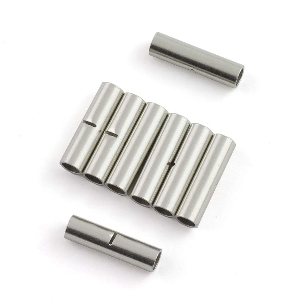 China Manufacturer Wire Ferrules Copper Crimp Connector Non Insulated Electrical Tinned Butt Splice Terminal
