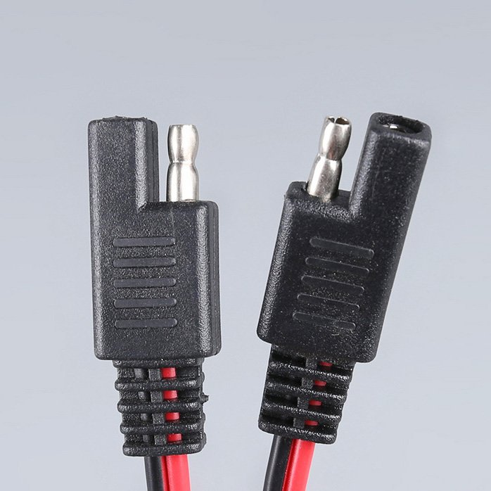 Factory Price 2 Pin SAE to SAE Extension Power Cord Cable SAE Connector for Solar Panel
