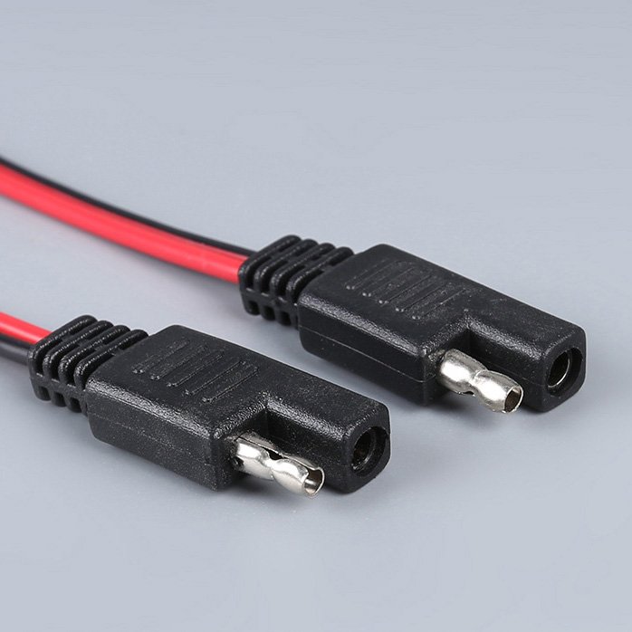 Factory Price 2 Pin SAE to SAE Extension Power Cord Cable SAE Connector for Solar Panel