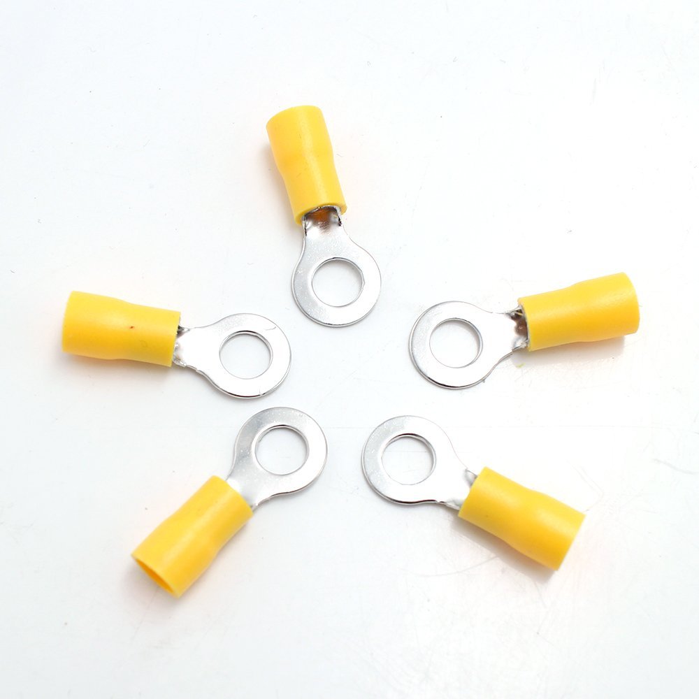 Hampoolgroup Manufacturer Electrical Wire Termination Crimp Copper Round Ring Insulated Terminal Connectors