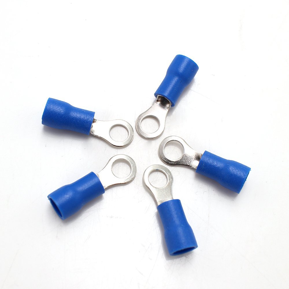 Hampoolgroup Manufacturer Electrical Wire Termination Crimp Copper Round Ring Insulated Terminal Connectors