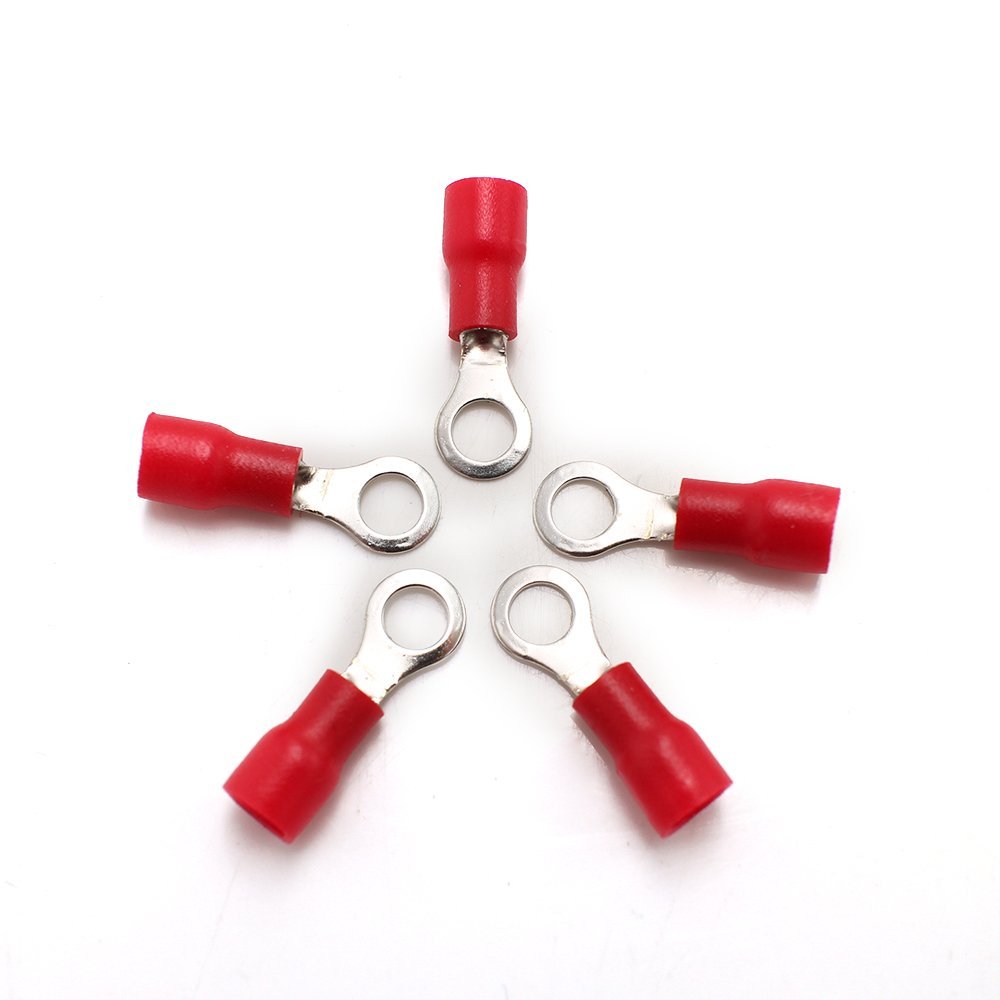Hampoolgroup Manufacturer Electrical Wire Termination Crimp Copper Round Ring Insulated Terminal Connectors