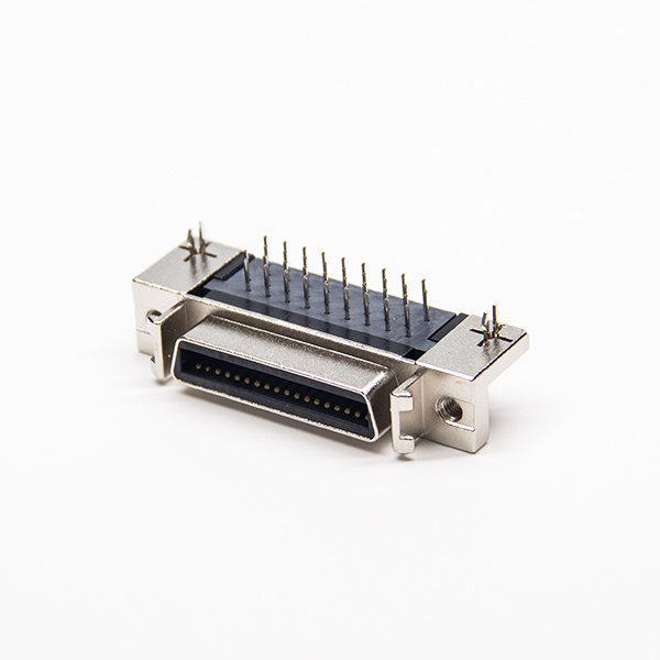 Right Angle Screw Lock SCSI HPCN Female Connector 36Pins for PCB Mount 68 50 20 Pin 20Pin Male Connecter