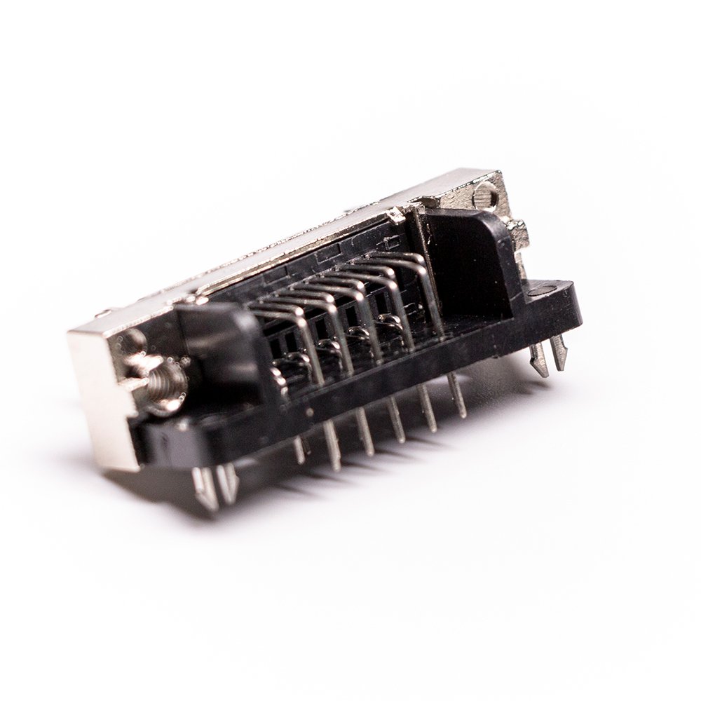 Right Angle Screw Lock SCSI HPCN Female Connector 36Pins for PCB Mount 68 50 20 Pin 20Pin Male Connecter