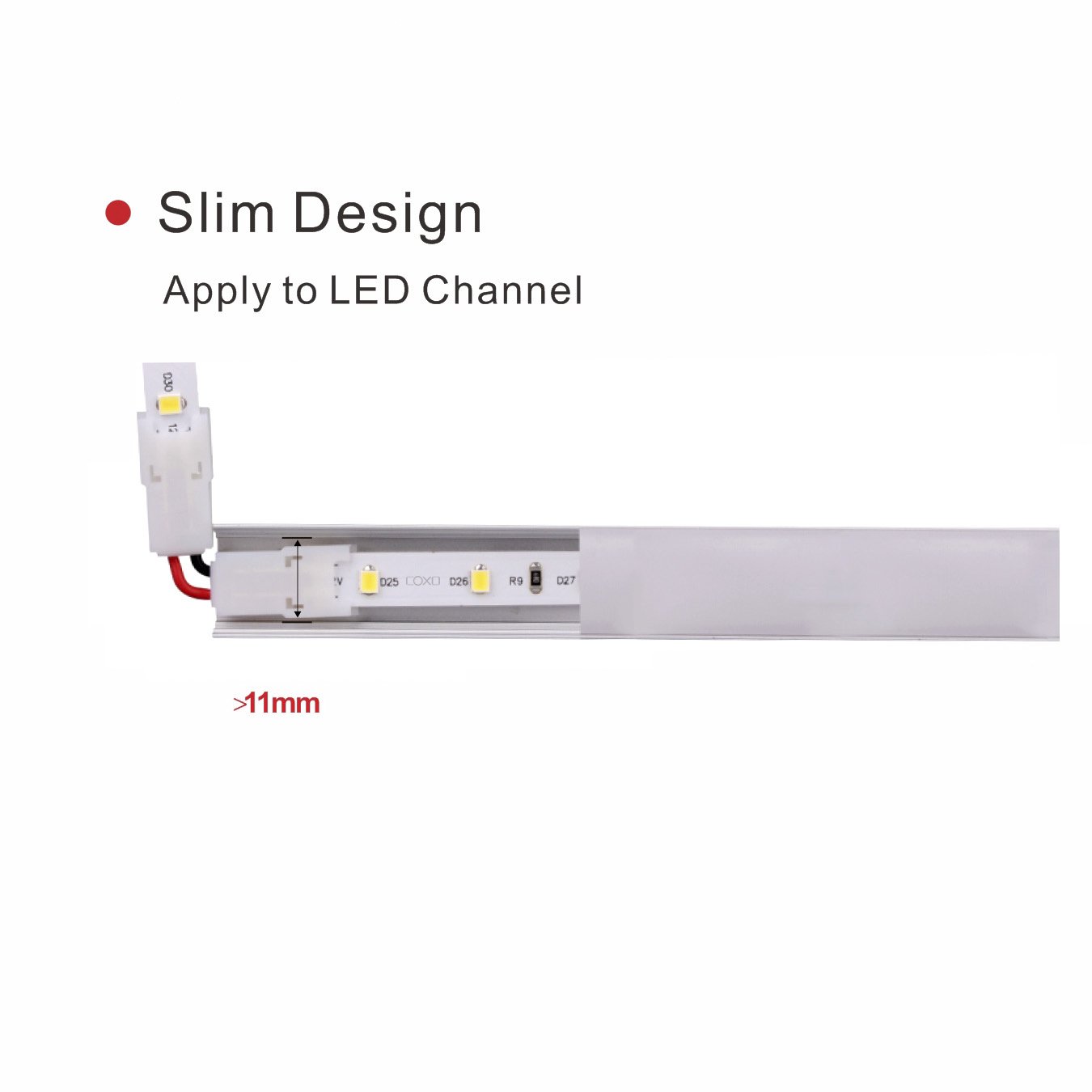8mm wide connector 2 pin wire connector terminal 2pin 90 degree led strip power injector connector