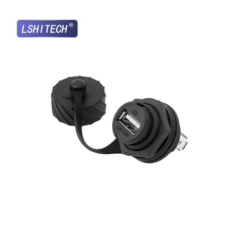 Lshitech USB 3.0 Direct Female Base Connectors Dash Mount for Car Truck Boat Motorcycle