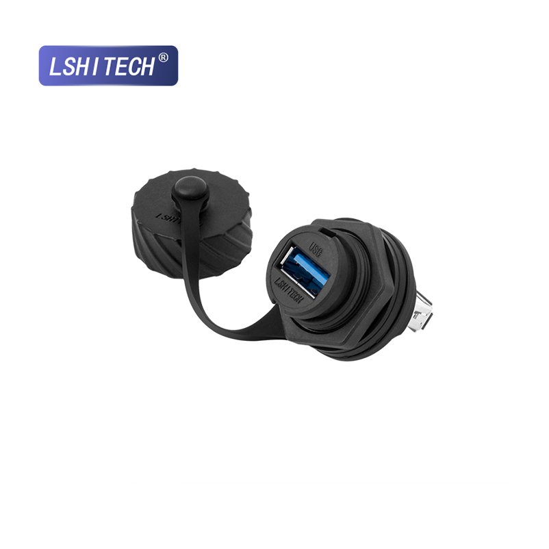 Lshitech USB 3.0 Direct Female Base Connectors Dash Mount for Car Truck Boat Motorcycle