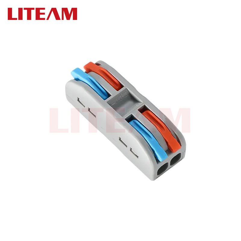 Wholesale Suitable for Multiple Type of Speaker Cable Fast Push-in Wire Connector Terminal Push-in Conductor Terminal Blocks