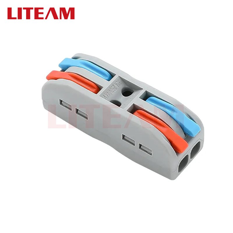Wholesale Suitable for Multiple Type of Speaker Cable Fast Push-in Wire Connector Terminal Push-in Conductor Terminal Blocks