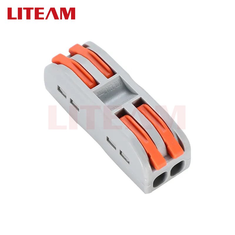 Wholesale Suitable for Multiple Type of Speaker Cable Fast Push-in Wire Connector Terminal Push-in Conductor Terminal Blocks