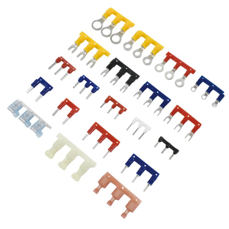 QWT terminales faston,110 187 250 full insulated cold pressed faston terminal female spade wire connector for a 2x5