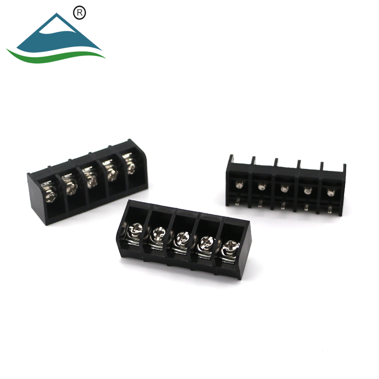 barrier plastic terminal blocks strip pcb screw electrical connectors 9.5mm ptich