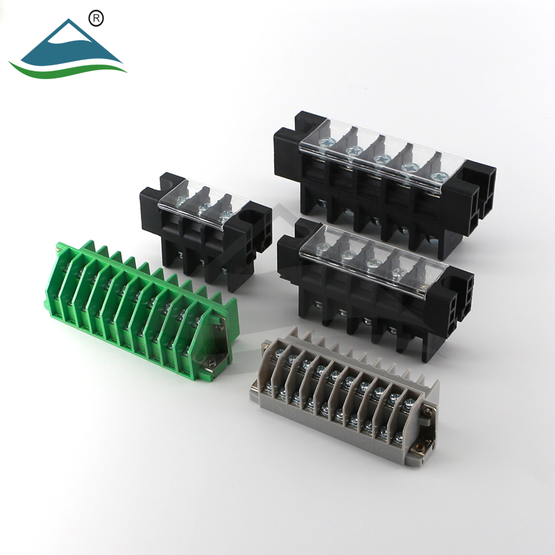 barrier plastic terminal blocks strip pcb screw electrical connectors 9.5mm ptich