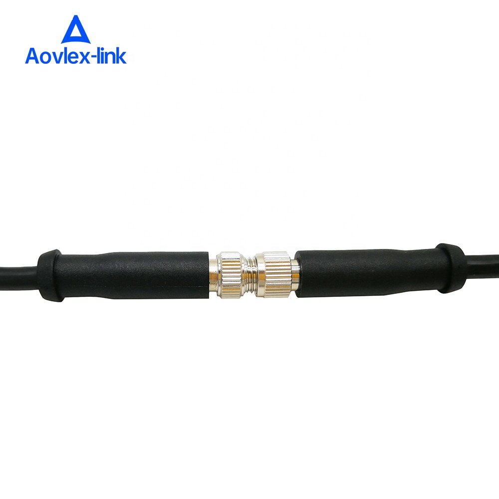 M8 Plastic connector 4Pin male female customized molded cable circular connector IP67 waterproof M8 cable