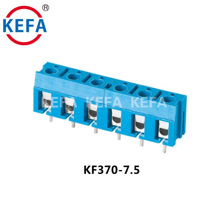 KEFA KF370-7.5 7.5mm Pitch 300V 16A 4.5-5Mm Barrier Spring Pcb Terminal Push Wire Connector