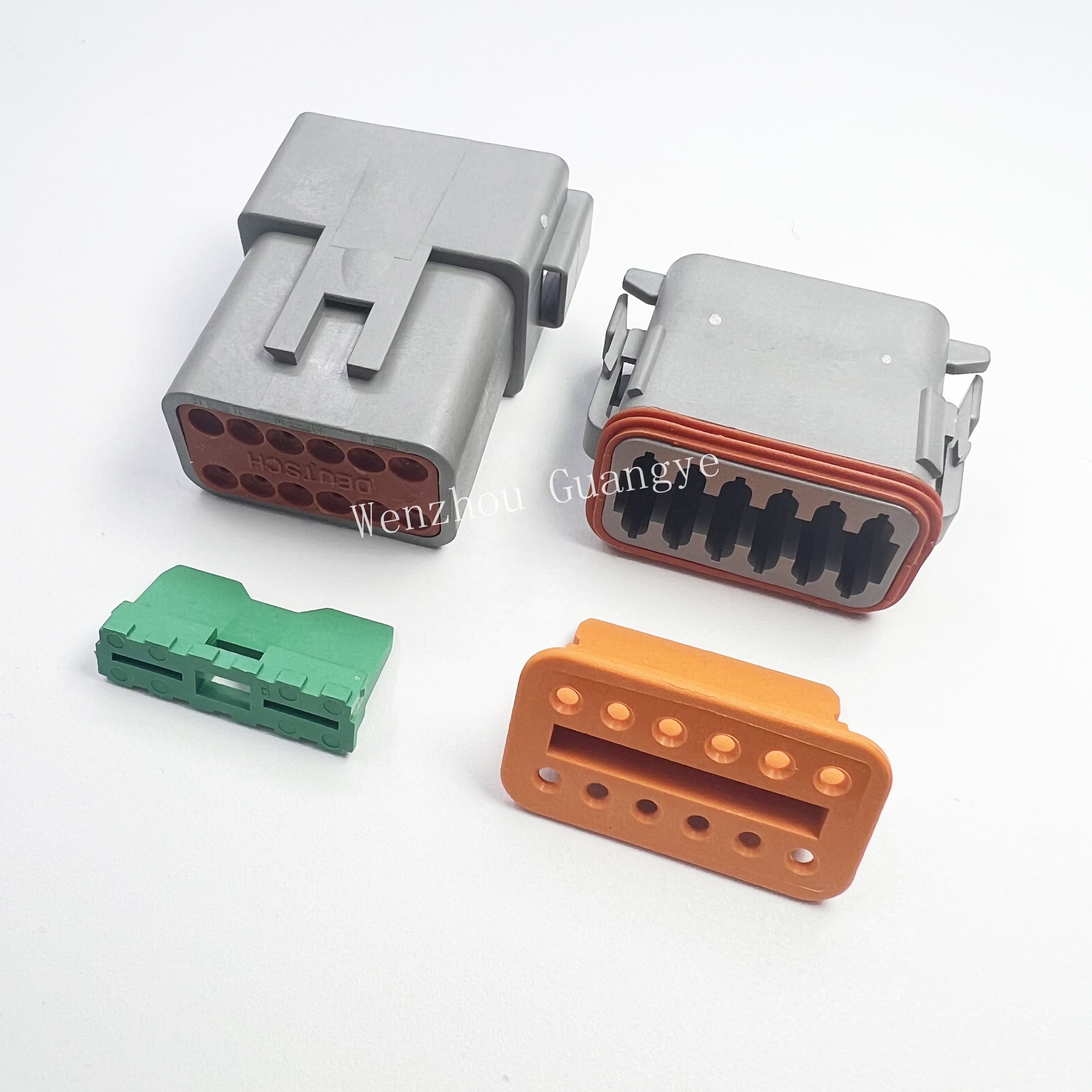 Deutsch Automotive Terminals DT Series 2 3 4 6 8 12 Pin Male Female Connectors Nylon DT06-2S DT06-3S DT06-4S DT04-2P DT04-3P PCB