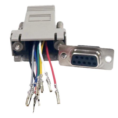RJ45 to DB9 connector direct RS232 to RJ45 computer head DB9 female/male to RJ45 connector