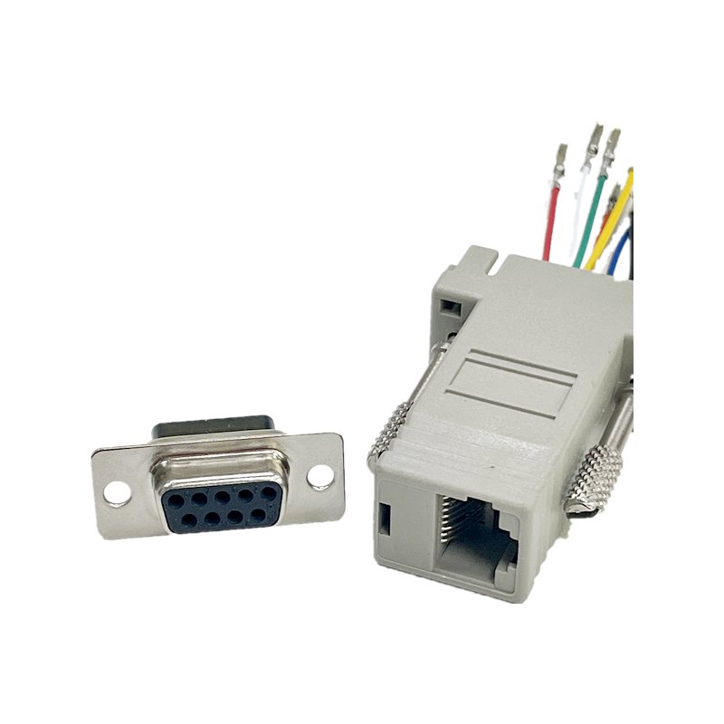 RJ45 to DB9 connector direct RS232 to RJ45 computer head DB9 female/male to RJ45 connector