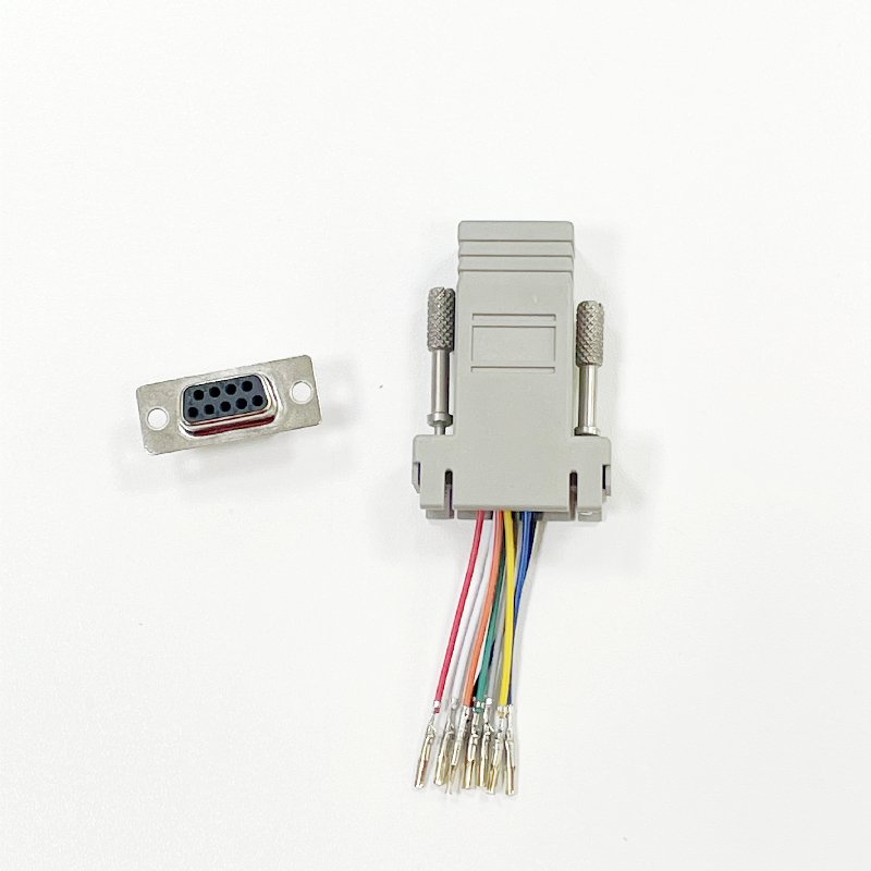 RJ45 to DB9 connector direct RS232 to RJ45 computer head DB9 female/male to RJ45 connector