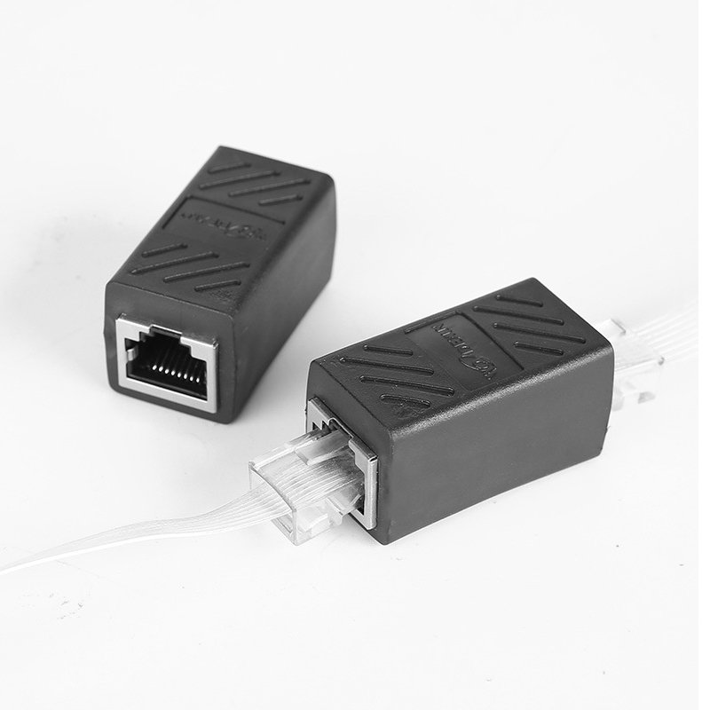 RJ45 connector cat5e cat6 shielding network rj45 adapter 8p8c wire joiner Ethernet rj45 connector rj45 network through head
