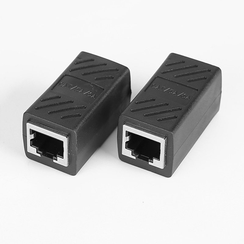 RJ45 connector cat5e cat6 shielding network rj45 adapter 8p8c wire joiner Ethernet rj45 connector rj45 network through head