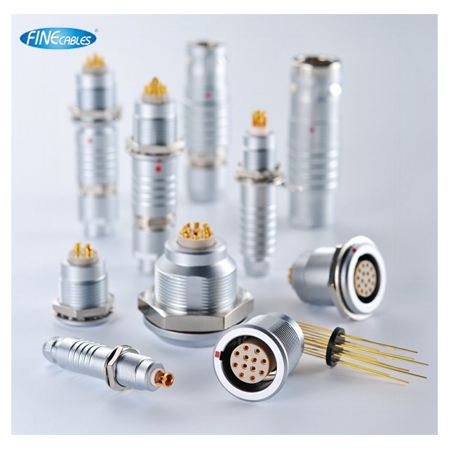 Finecables push pull Compatible Self Lock 0B/1B/2BSeries Quick Locking 2/3/5/8/18/24/30/32Pin Push Pull Connector push pull