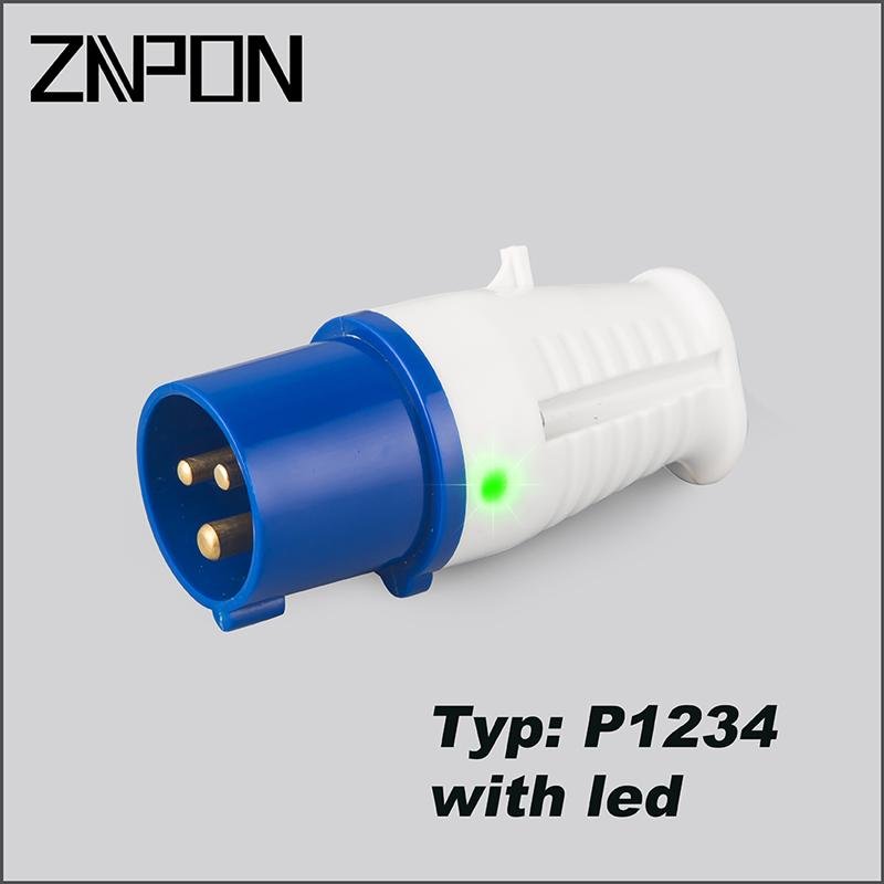 P1234 16A 240V industrial electrical plug socket connectors
