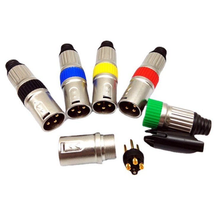 Bxon Gold Pins 3 Pin Xlr Female Audio Male Plug Audio Connectors