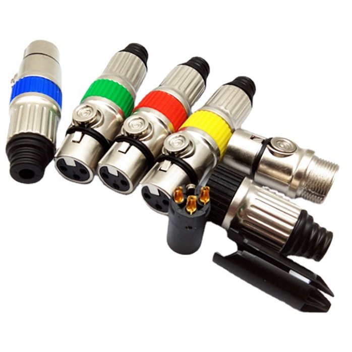 Bxon Gold Pins 3 Pin Xlr Female Audio Male Plug Audio Connectors