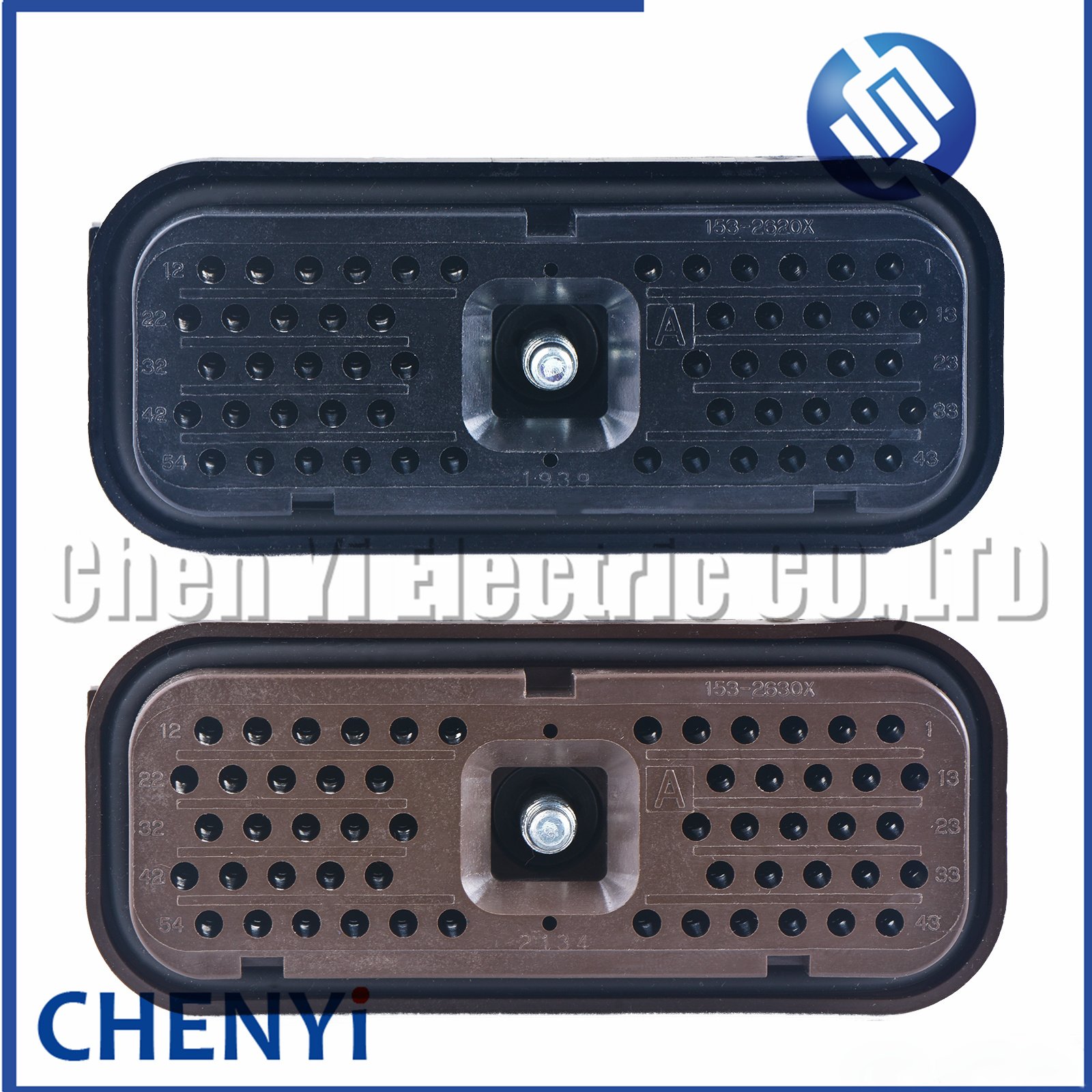 54 Pin Original Authentic Waterproof Wiring Connector For Excavator Computer Version Plug 153-2630 153-2620 With Pins