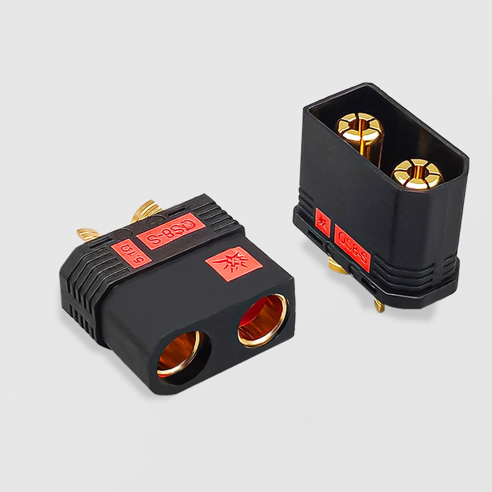 Professional Wholesale Male Female High Current QS8S Plug Conector Bullet Adaptor QS8-s QS8 Finish Battery Cable Connector