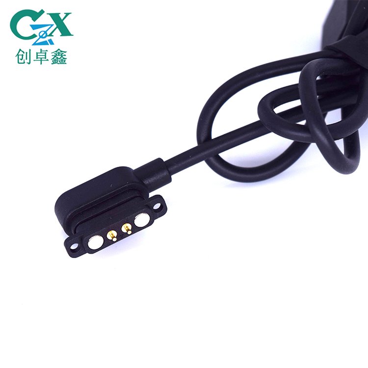 CZX 2Pins Pitch 2.8mm SMT 2 Pin Magnetic Connector cable ultra tiny size compact pin connector with magnet for smart glasses
