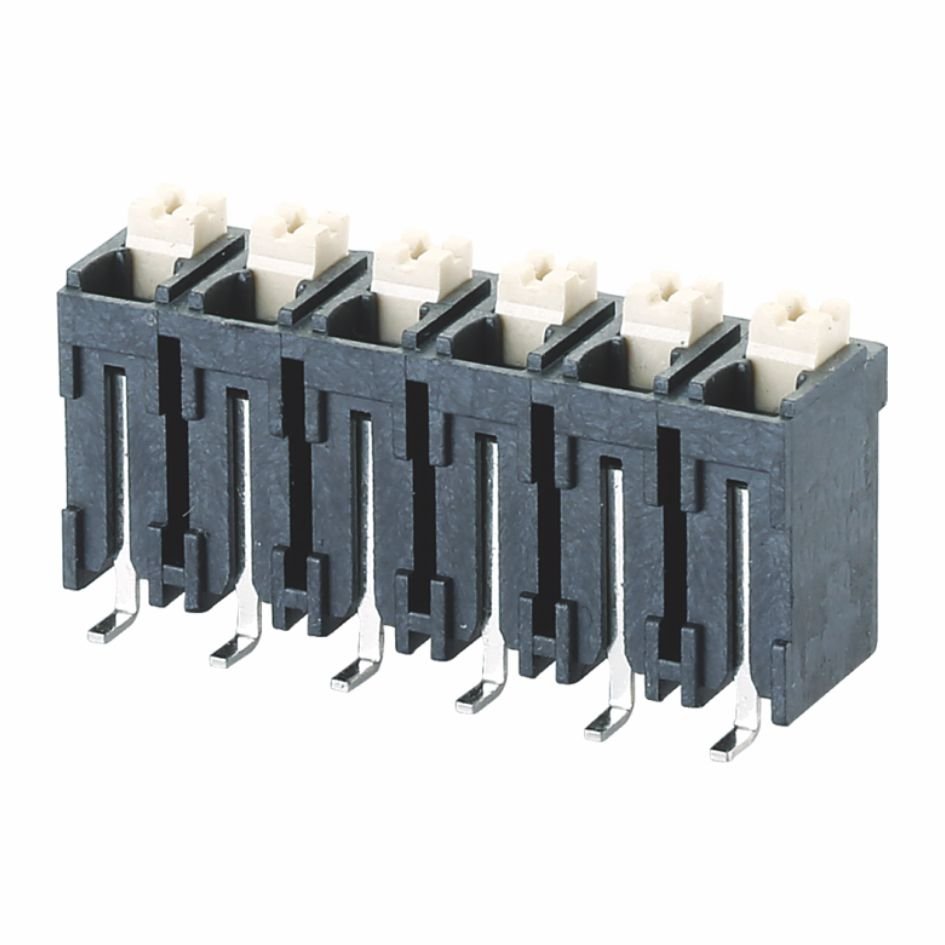 DG212-THR-5.0 Spring terminal block 3.5/3.81/5.0/5.08 mm pitch 45 degree wire terminal connector for PCB PLC DEGSON DINKLE DECA