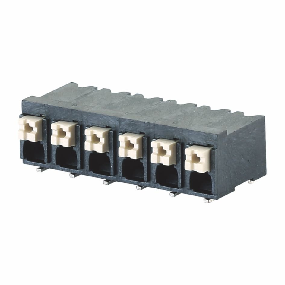 DG212-THR-5.0 Spring terminal block 3.5/3.81/5.0/5.08 mm pitch 45 degree wire terminal connector for PCB PLC DEGSON DINKLE DECA