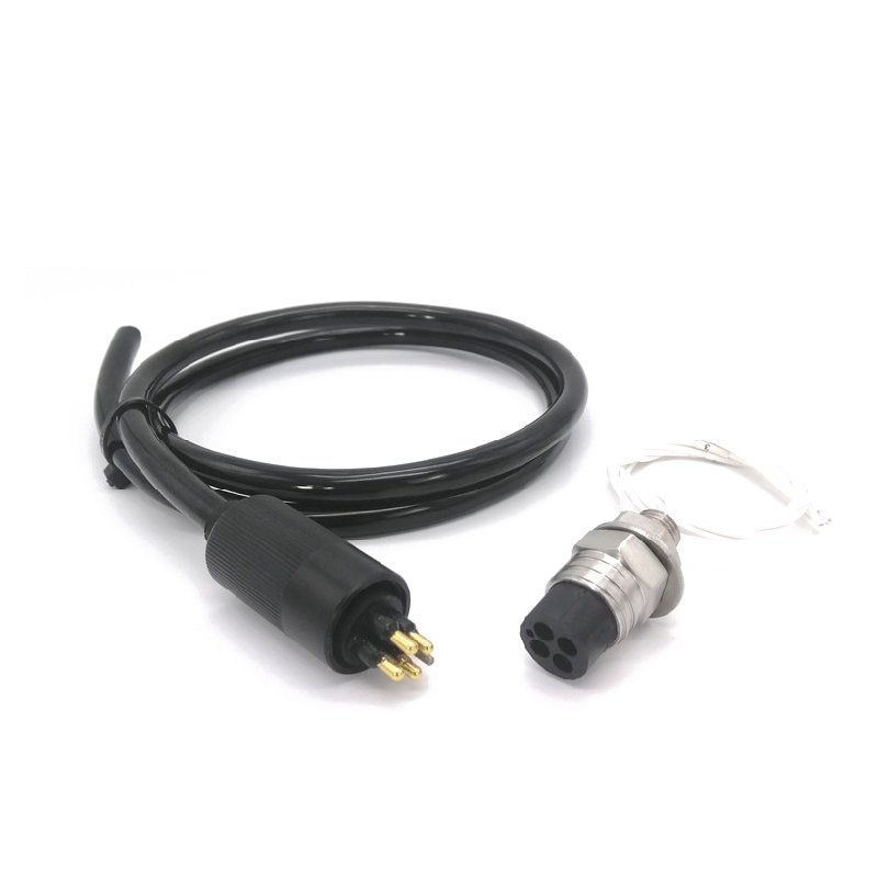 Supplier Waterproof Underwater ROV RCA Cable Connector Robots MCBH4F Subconn Wire Cable 4P 10A Rated Power 5A Thread Screw