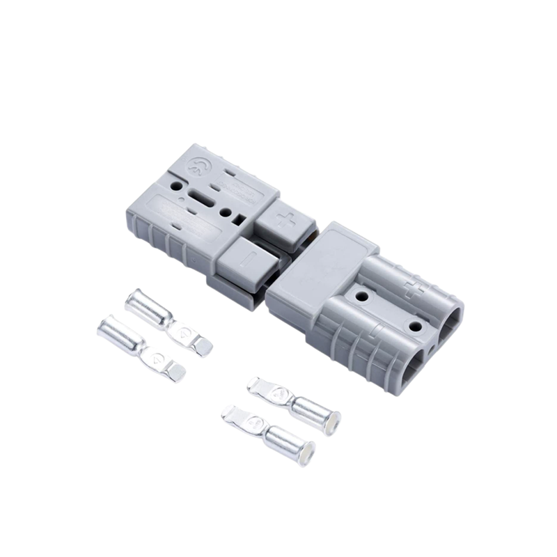 Anderson Connector, 50AMP 6-12 Gauge Battery Quick Connect/Disconnect Connector Kit 600V with Mounting Bracket Waterproof