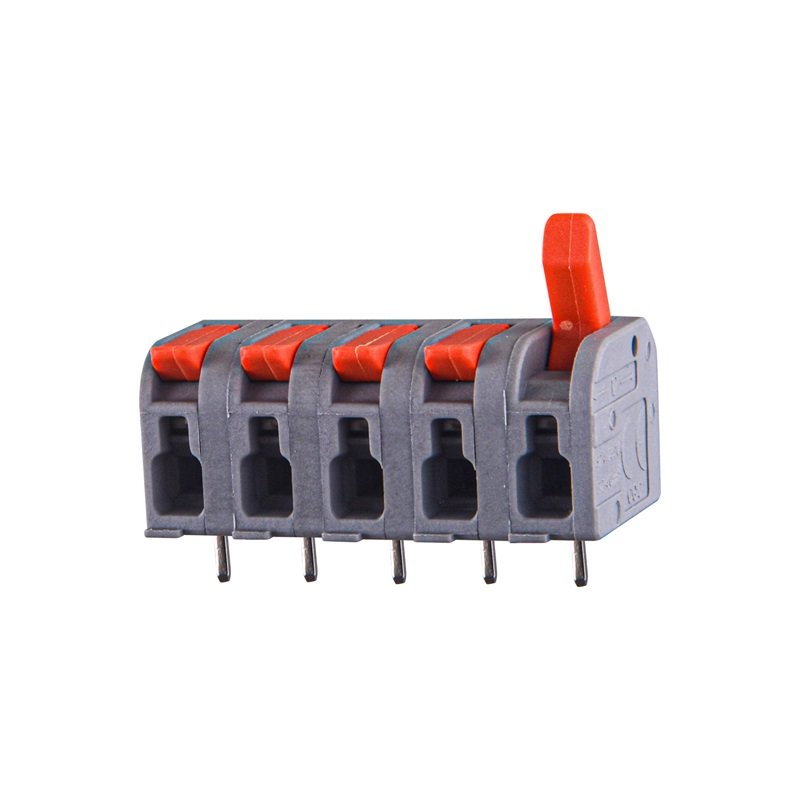 Hot selling fast connecting terminal lever spring clamp splice style pitch 7.5mm PCB wire terminal block connector