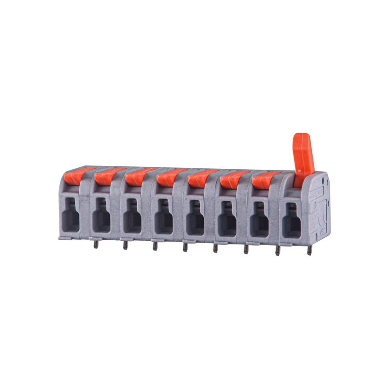 Hot selling fast connecting terminal lever spring clamp splice style pitch 7.5mm PCB wire terminal block connector