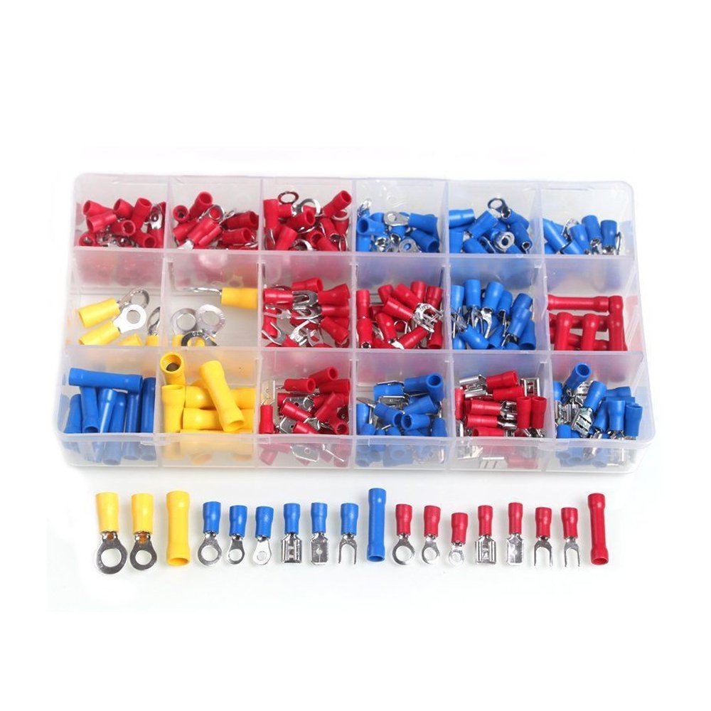 PVC Terminal Fork Type Cold Pressing Terminal Type Y Wiring Insulated Terminal Copper Metal Terminal Connector