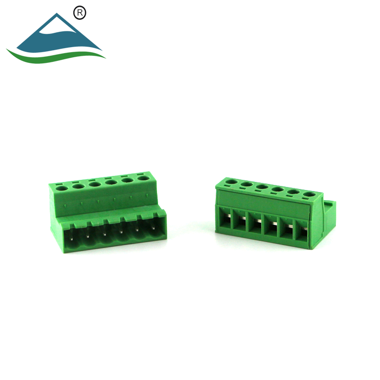pluggable terminal block male pcb screw electrical connector 5.08mm pitch