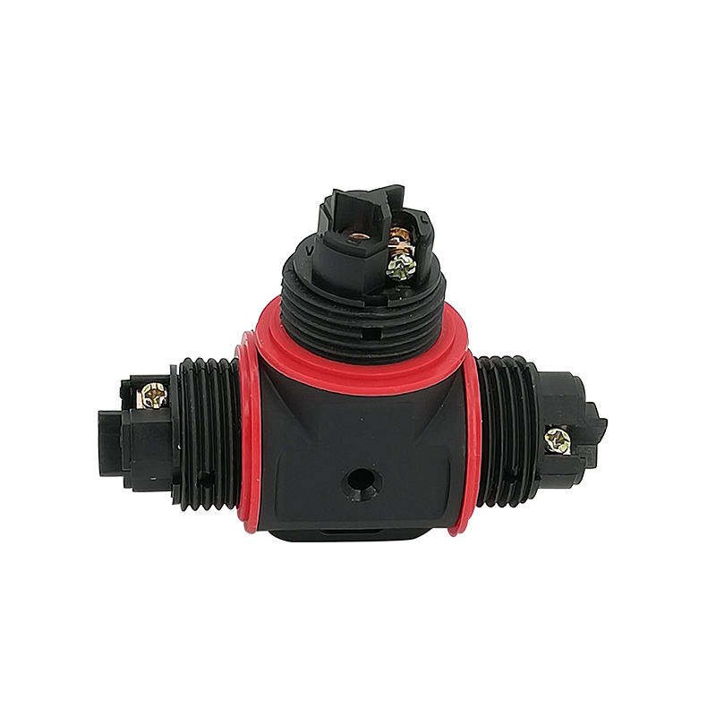 WZUMER 450V 16A IP68 2pin 3pin 4pin 3 Way T Type Screw Plastic Waterproof Underwater Electrical Cable Connector